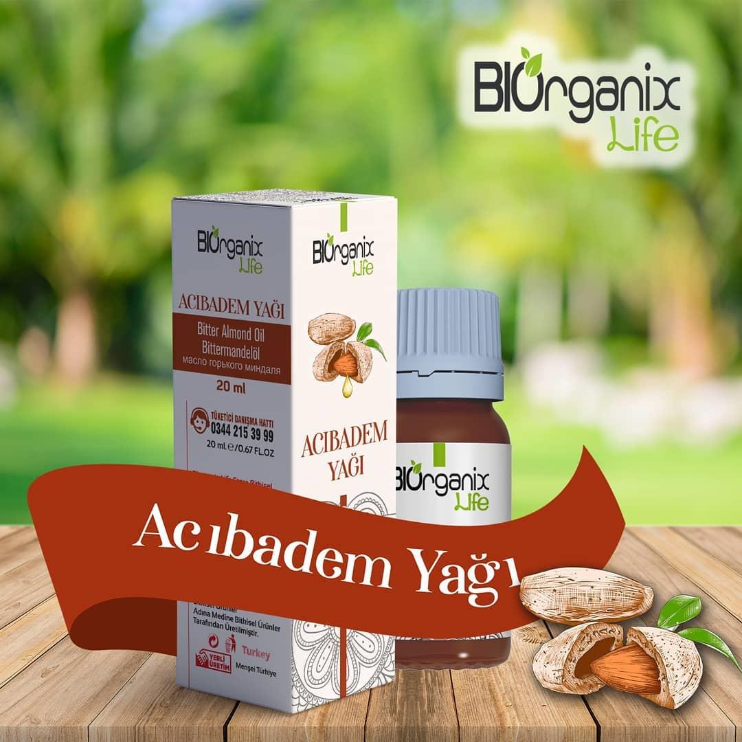 Biorganix Life Organik Acıbadem Yağı 20 ML Şişede