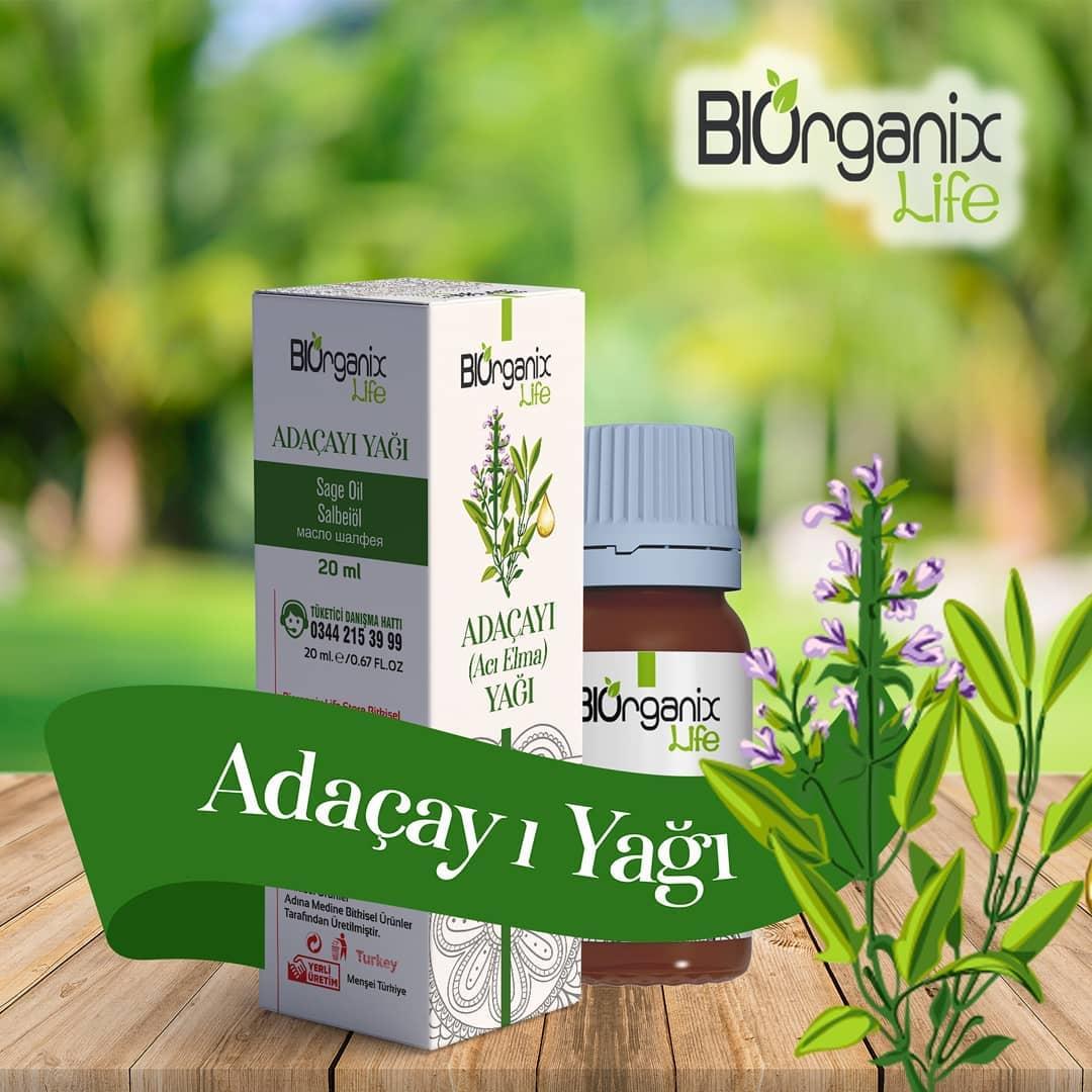 Biorganix Life Organik Adaçayı Yağı 20 ML Şişede
