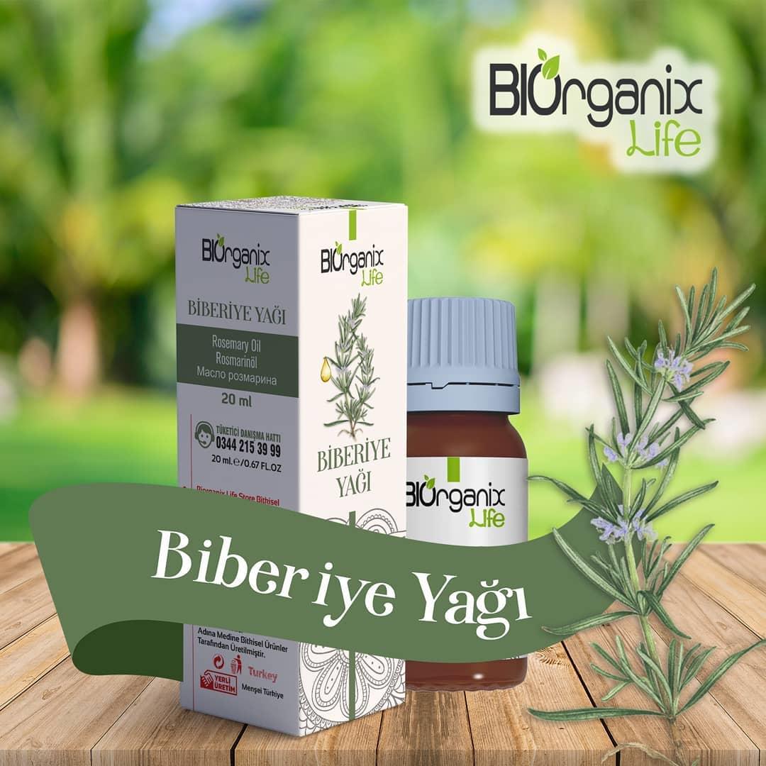 Biorganix Life Organik  Biberiye Yağı 20 ML Şişede