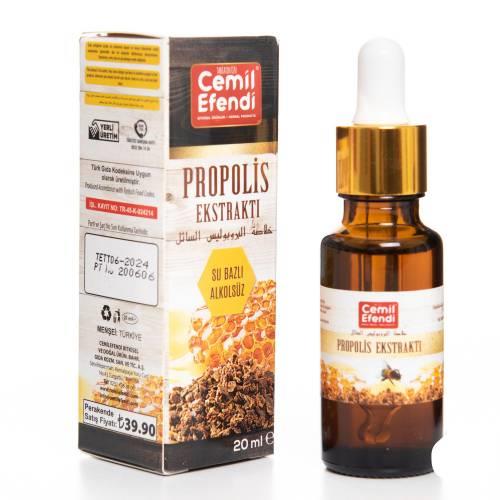 Orijinal Cemilefendi Sıvı Propolis Ekstratı Su Bazlı Alkolsüz 20 ML