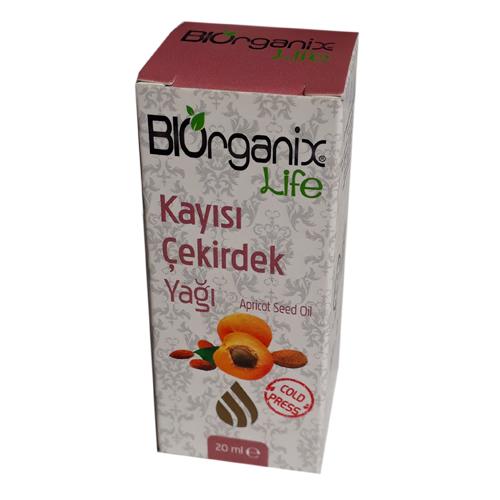 Biorganix Life Organik Kayısı Çekirdeği Yağı Tohumu Yağı 20 ML Şişede