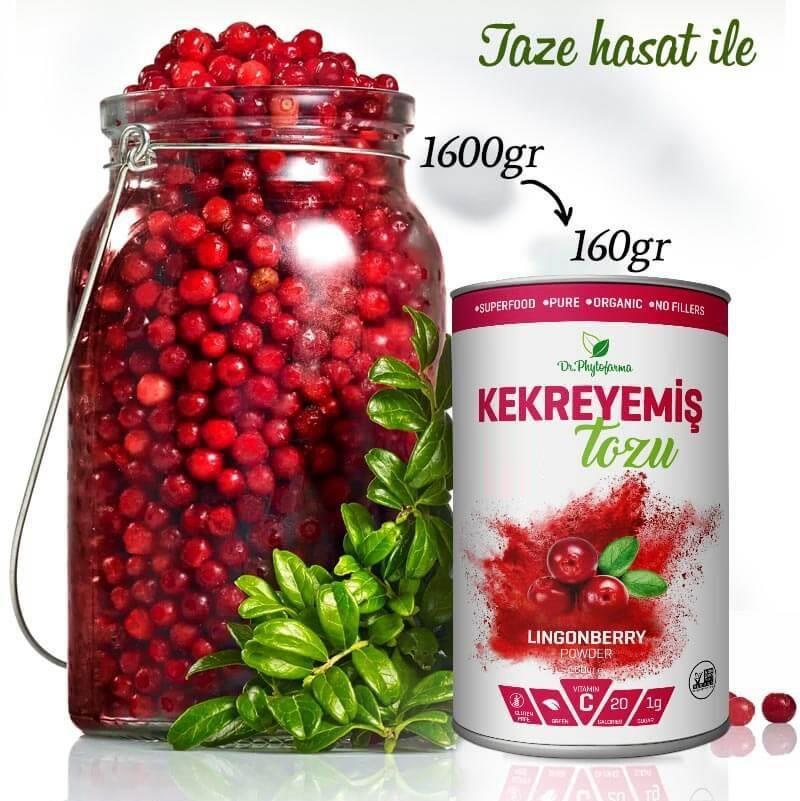 Orijinal ve Bandrollü Dr. Phytofarma Organik Kekreyemiş Tozu 160 G