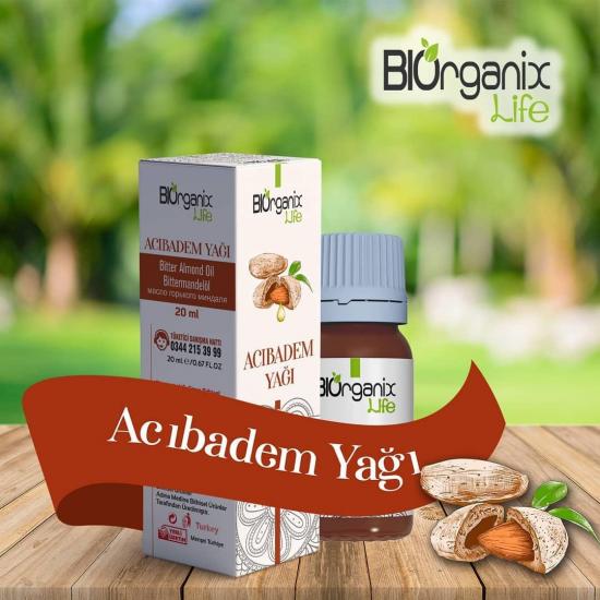 Biorganix Life Organik Acıbadem Yağı 20 ML Şişede