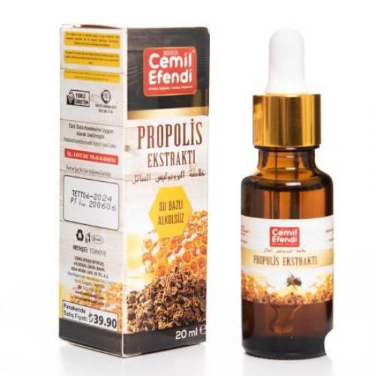 Orijinal Cemilefendi Sıvı Propolis Ekstratı Su Bazlı Alkolsüz 20 ML