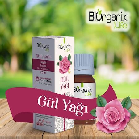 Biorganix Life Organik Gül Yağı 20 ML Şişede