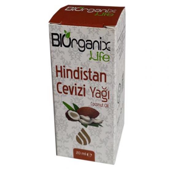 Biorganix Life Organik Hindistan Cevizi Yağı 20 ML Şişede