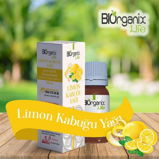 Biorganix Life Organik Limon Kabuğu Yağı Tohumu Yağı 20 ML Şişede