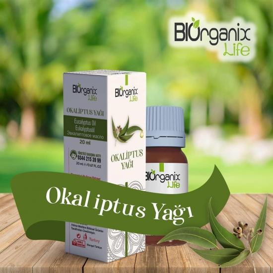 Biorganix Life Organik Okaliptus Yağı 20 ML Şişede